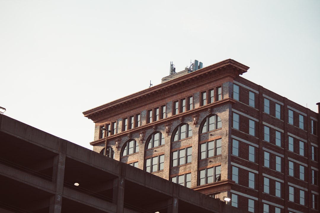 Condominium building exterior Ohio city
