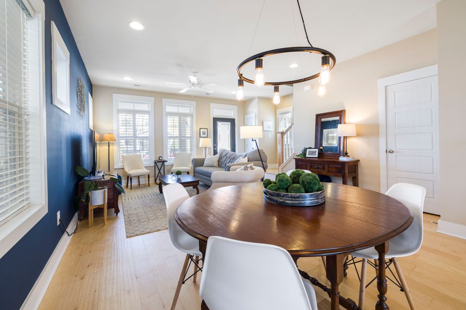 Modern condo interior living room Ohio