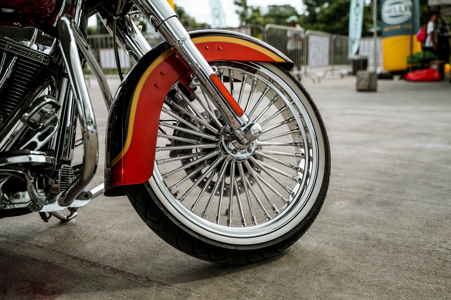 motorcycle custom chrome wheel