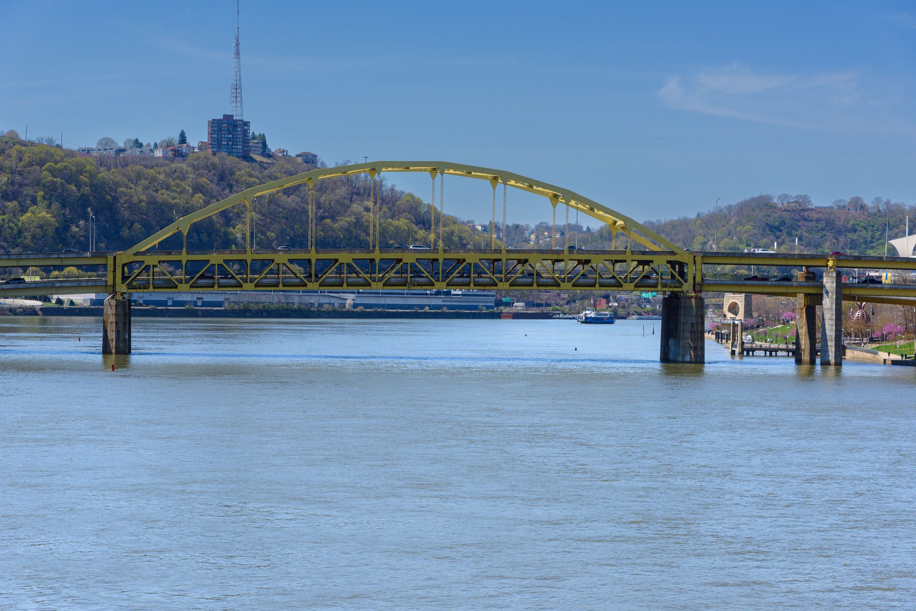 Ohio River waterfront in Meigs County Ohio