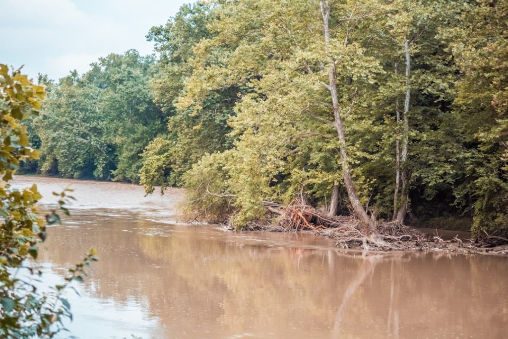 Flooded home near Ohio river flood insurance coverage