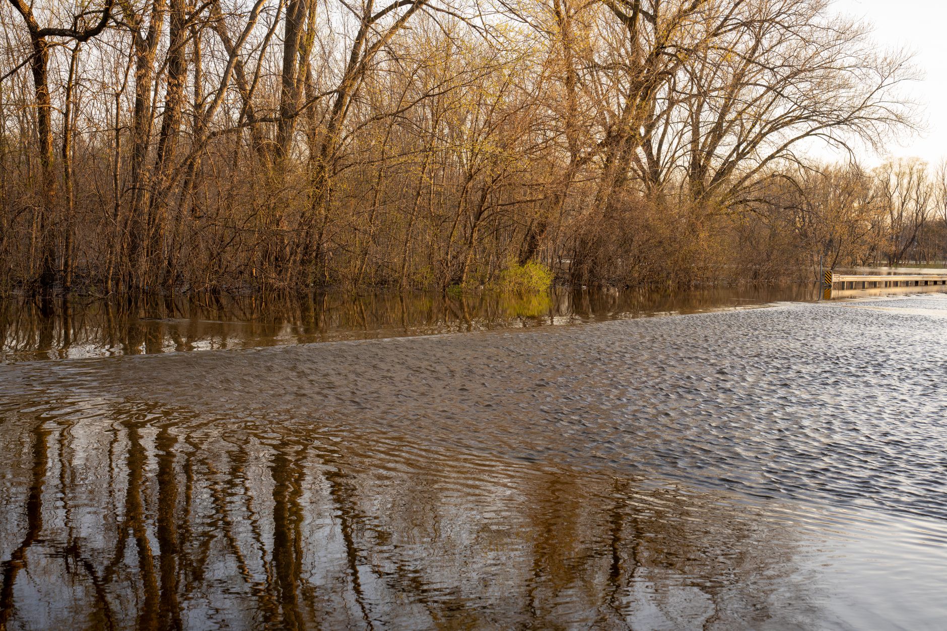 Ohio River spring flood season water levels
