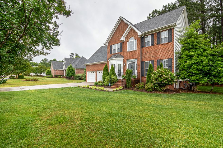Ohio brick house exterior front yard