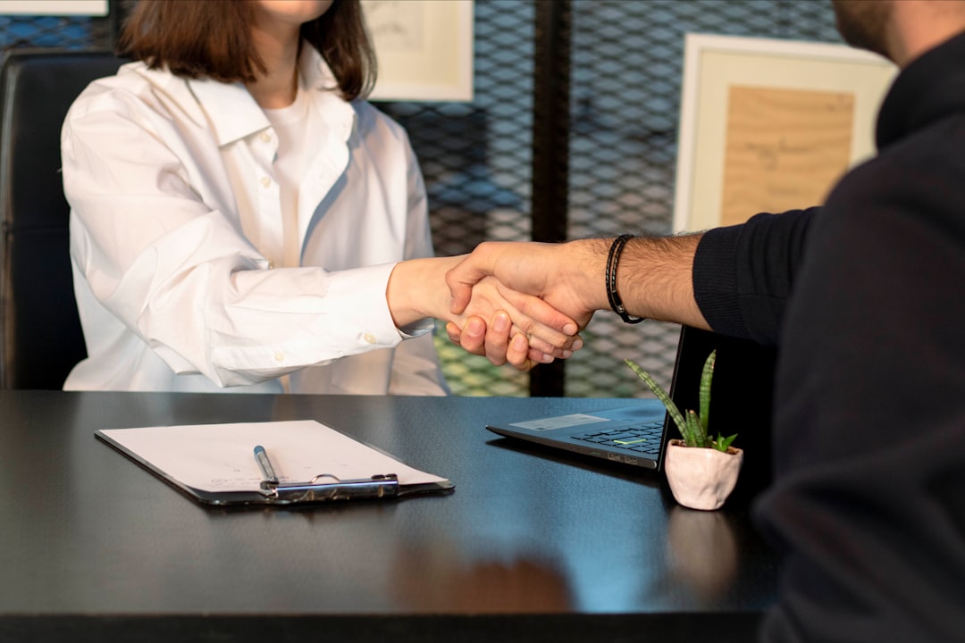 Insurance agent meeting with customer