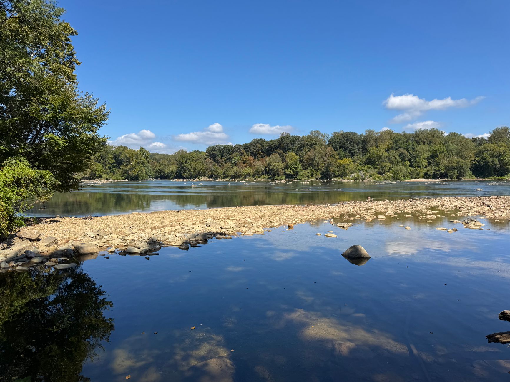 Ohio River at the Ohio West Virginia border near Chesapeake