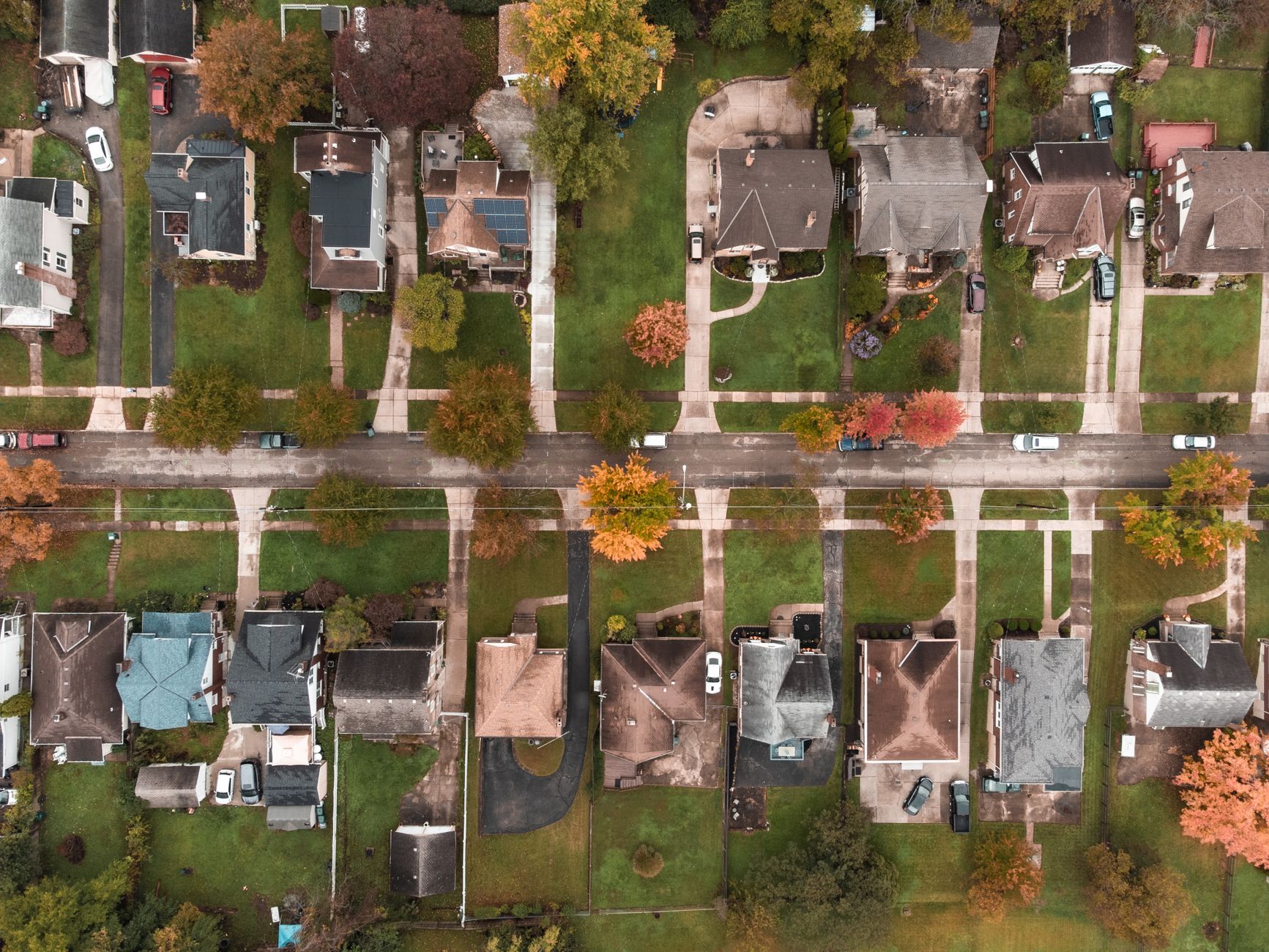 Ohio rural residential street in Wellston area