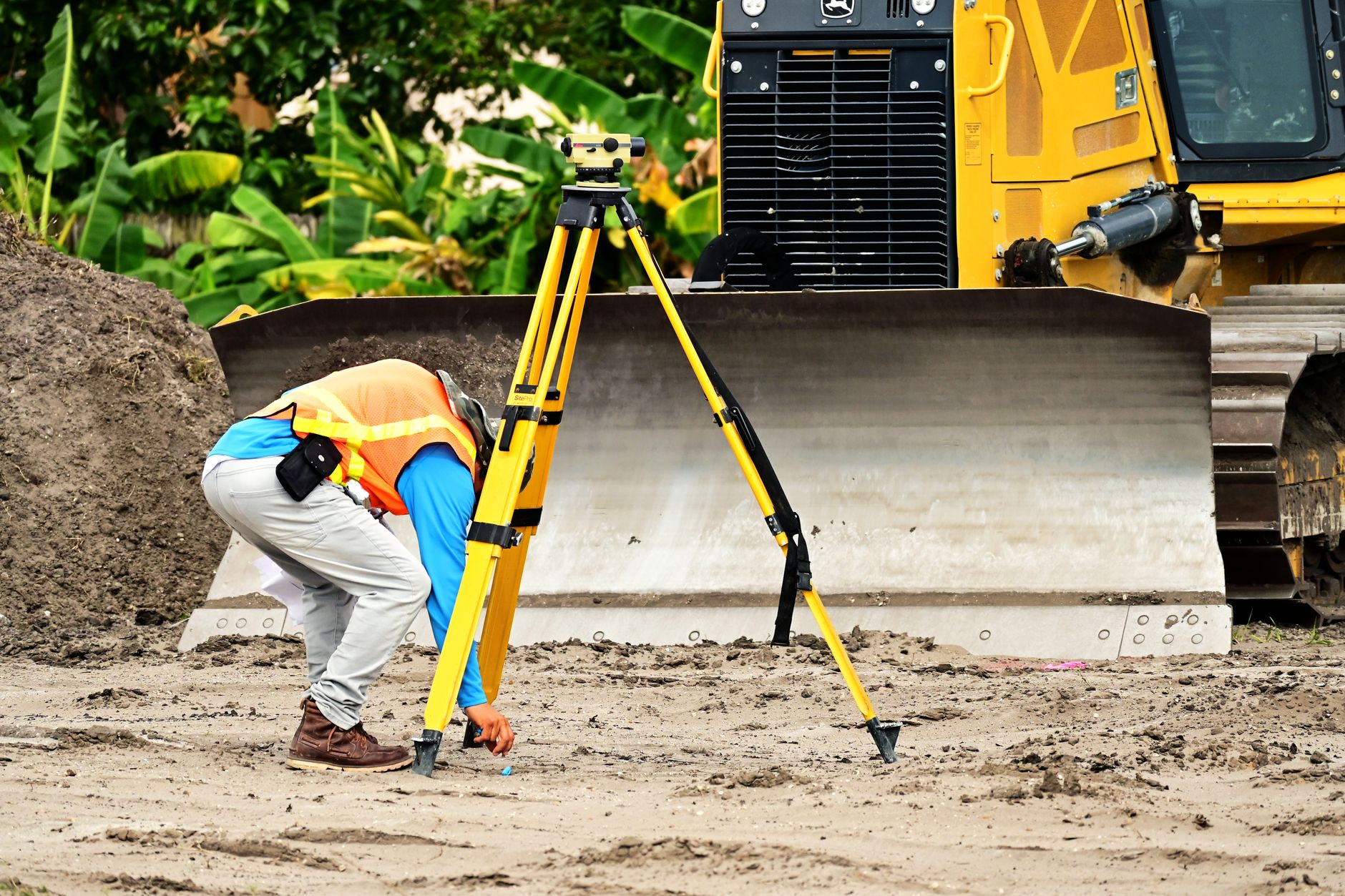 elevation certificate survey stake