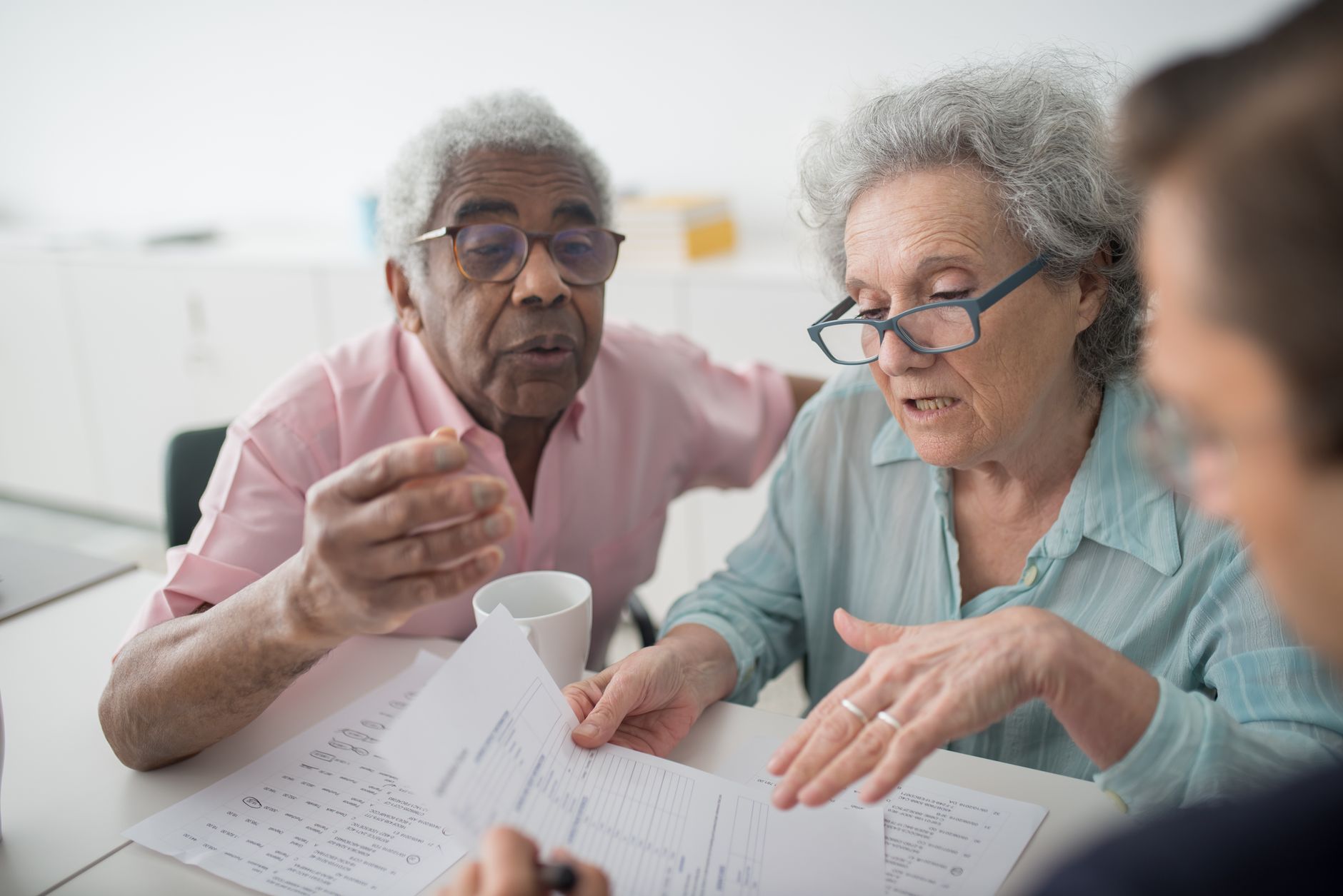 Senior Ohio resident reviewing final expense insurance