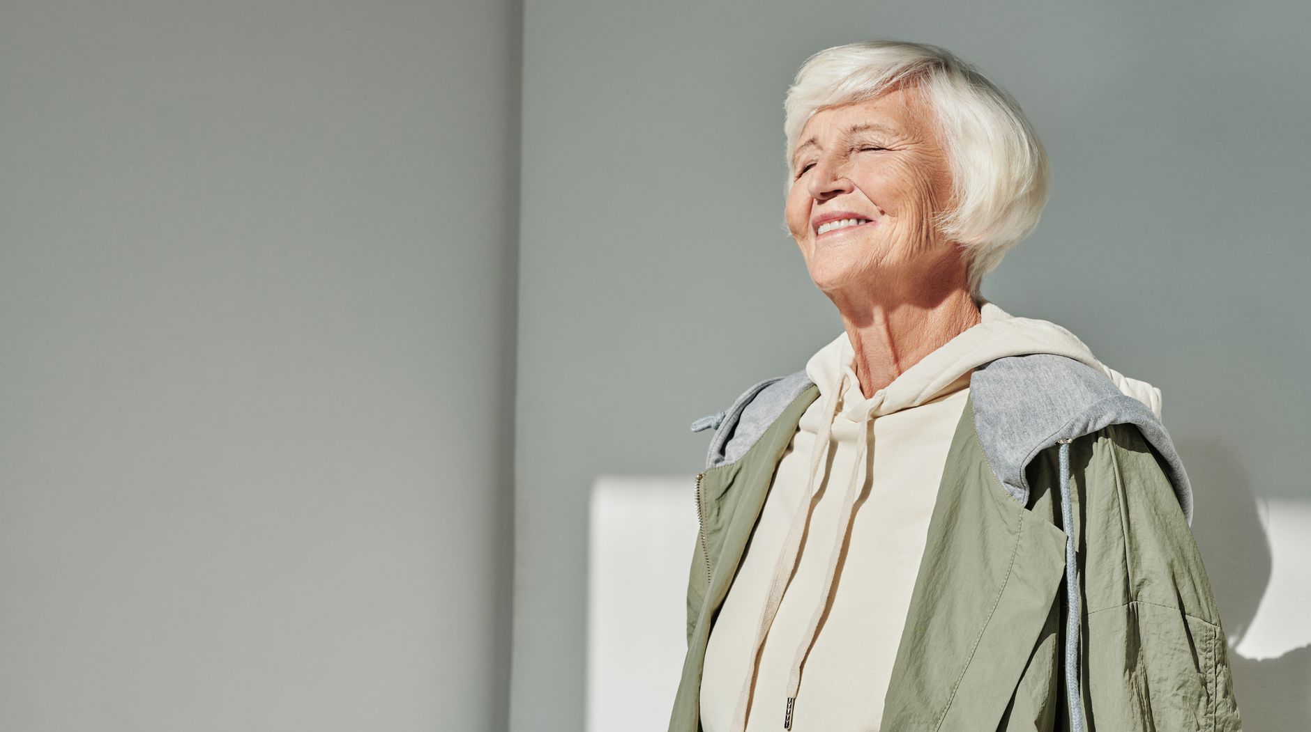 Senior woman smiling for Ohio grandparent life insurance planning