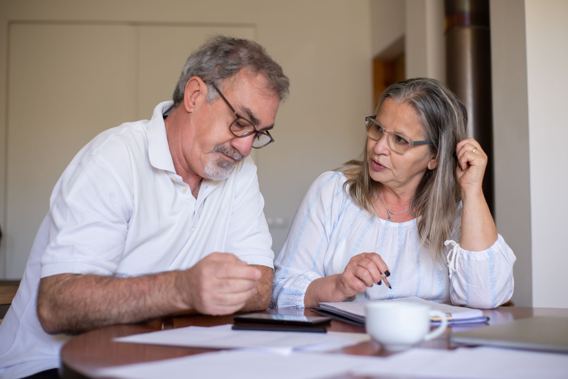 mature couple financial planning