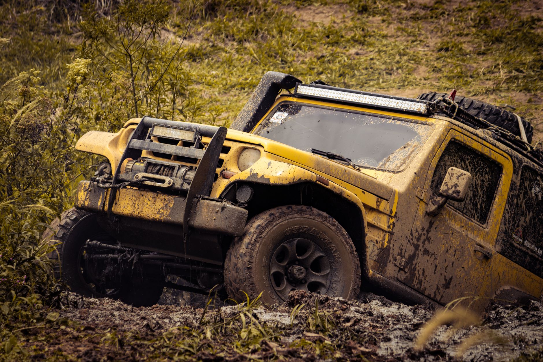 Off-road vehicle on Ohio dirt trail