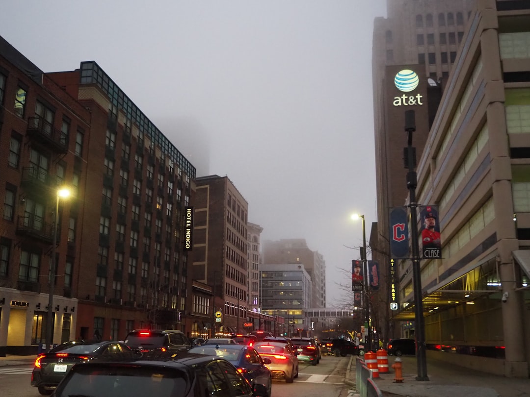 Ohio city street with traffic