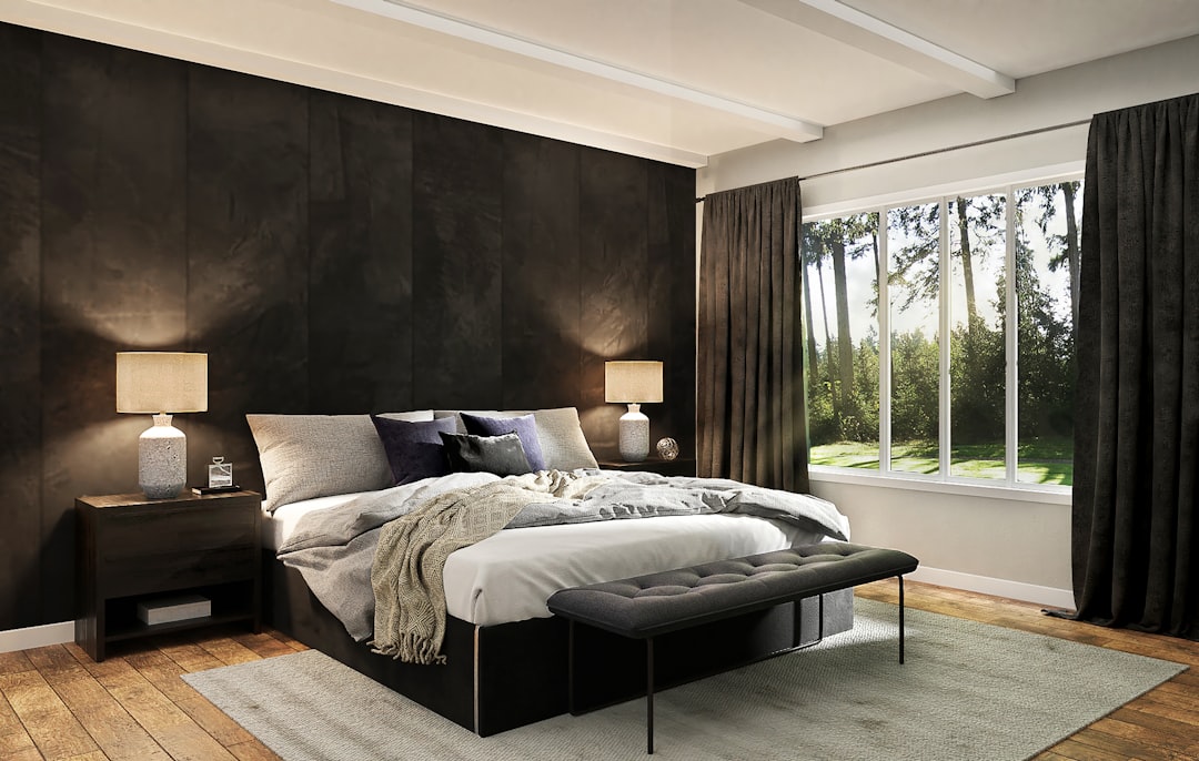Modern apartment bedroom interior Ohio