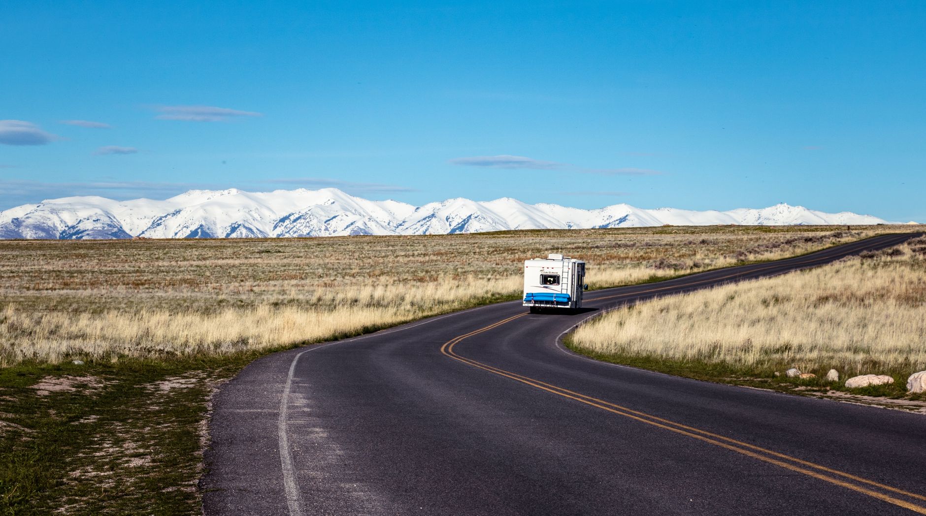 RV driving on Ohio highway