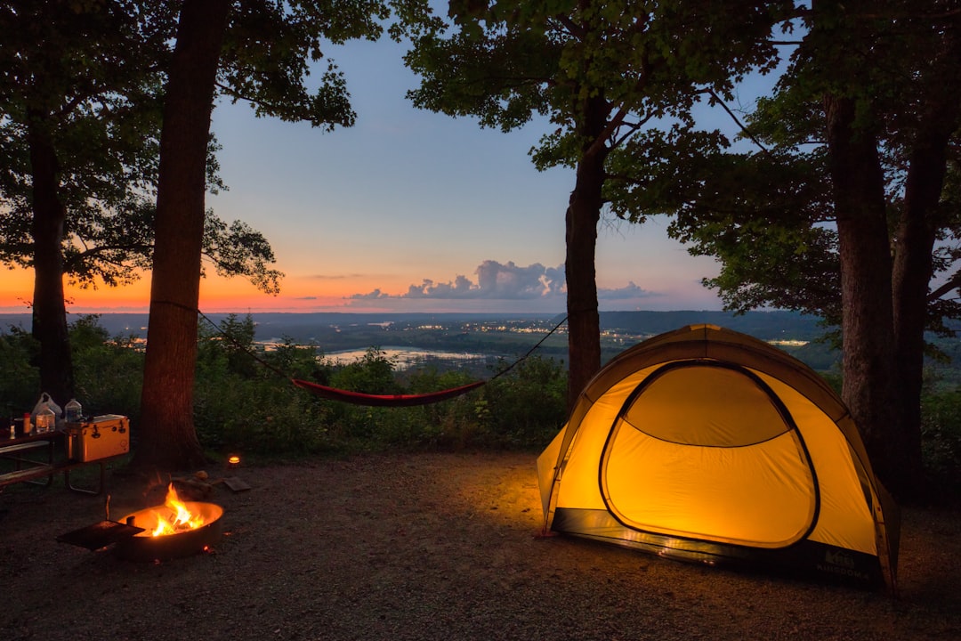 RV campsite evening in Ohio outdoors