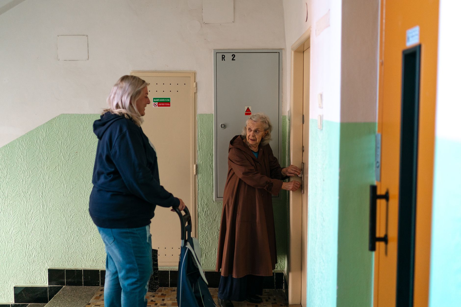elderly apartment resident living