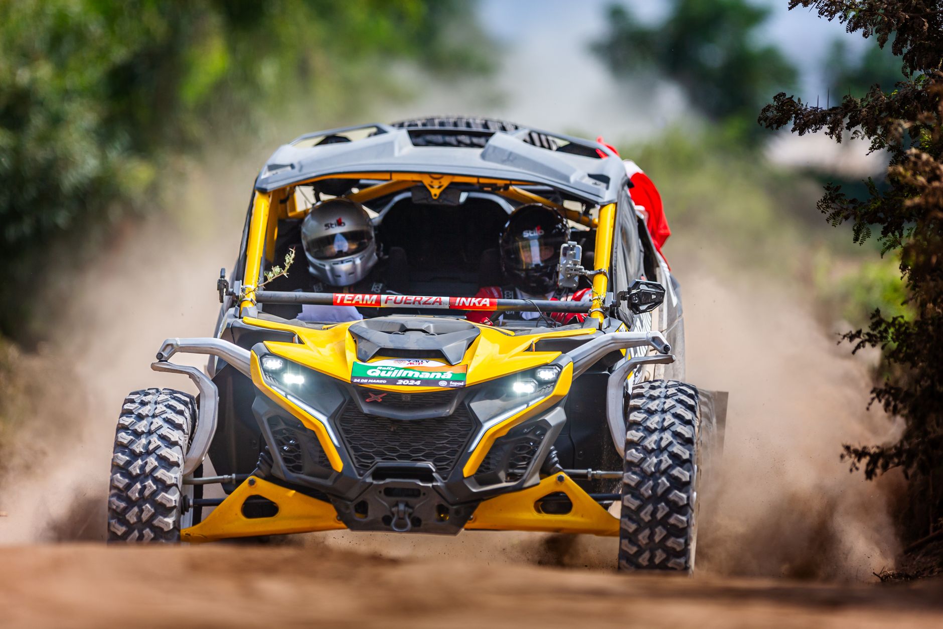 Two-seat UTV on Ohio off-road course