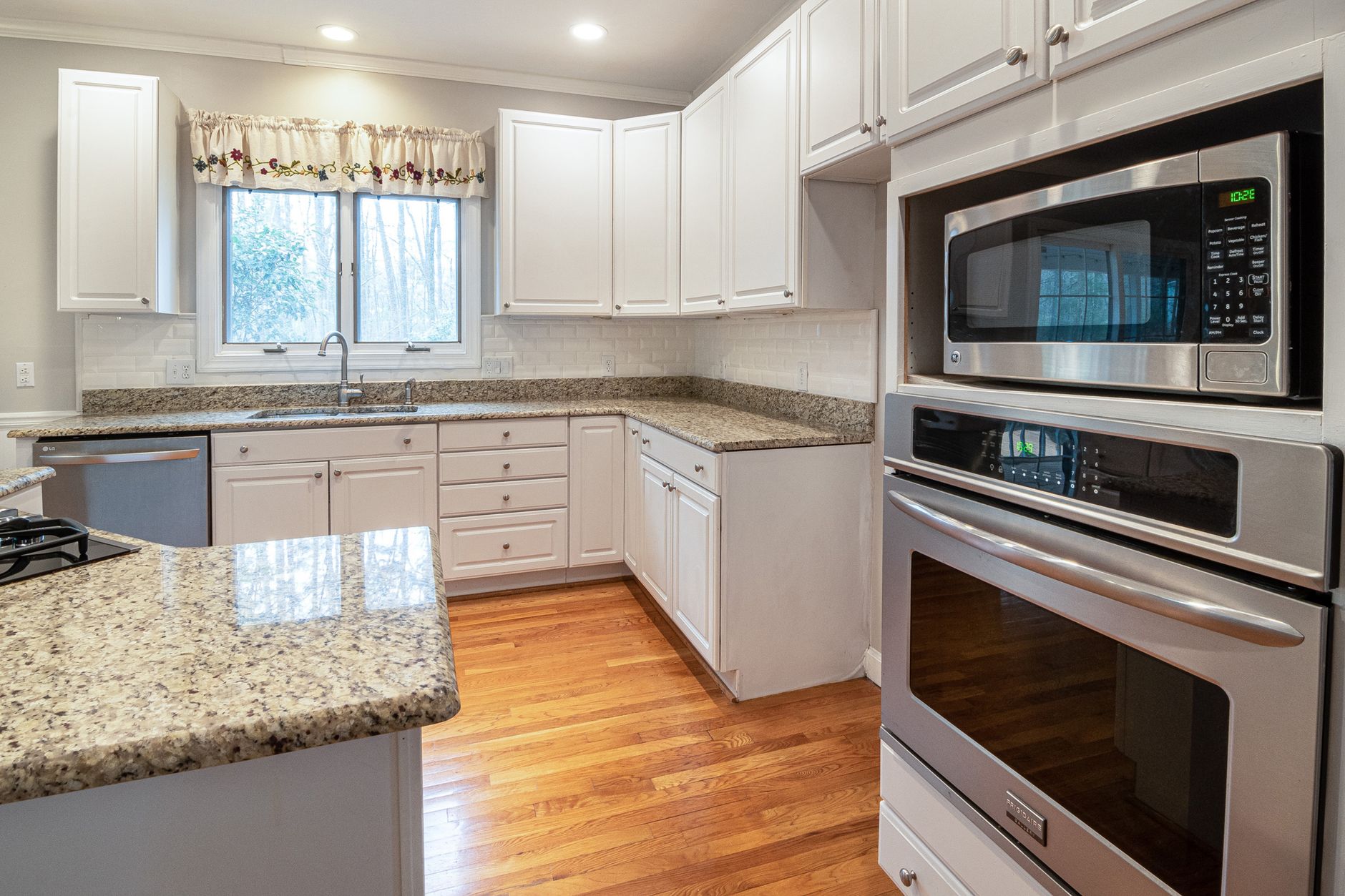 Kitchen with built-in wall ovens