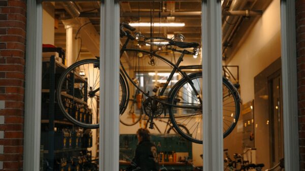 Best bike storage rack: a bicycle stored in a home garage
