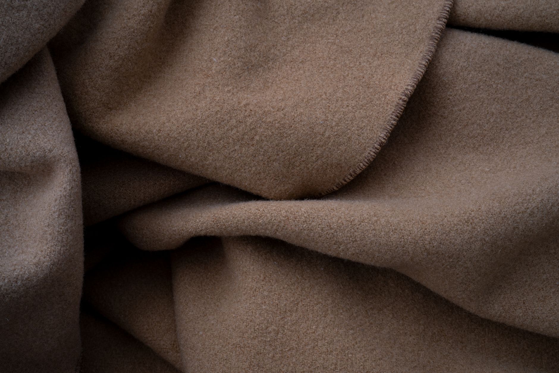 Folded blankets stacked together