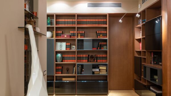 Best bookshelf: an open bookshelf with books in a living room