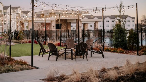 Best bug zapper guide: a backyard patio in the evening