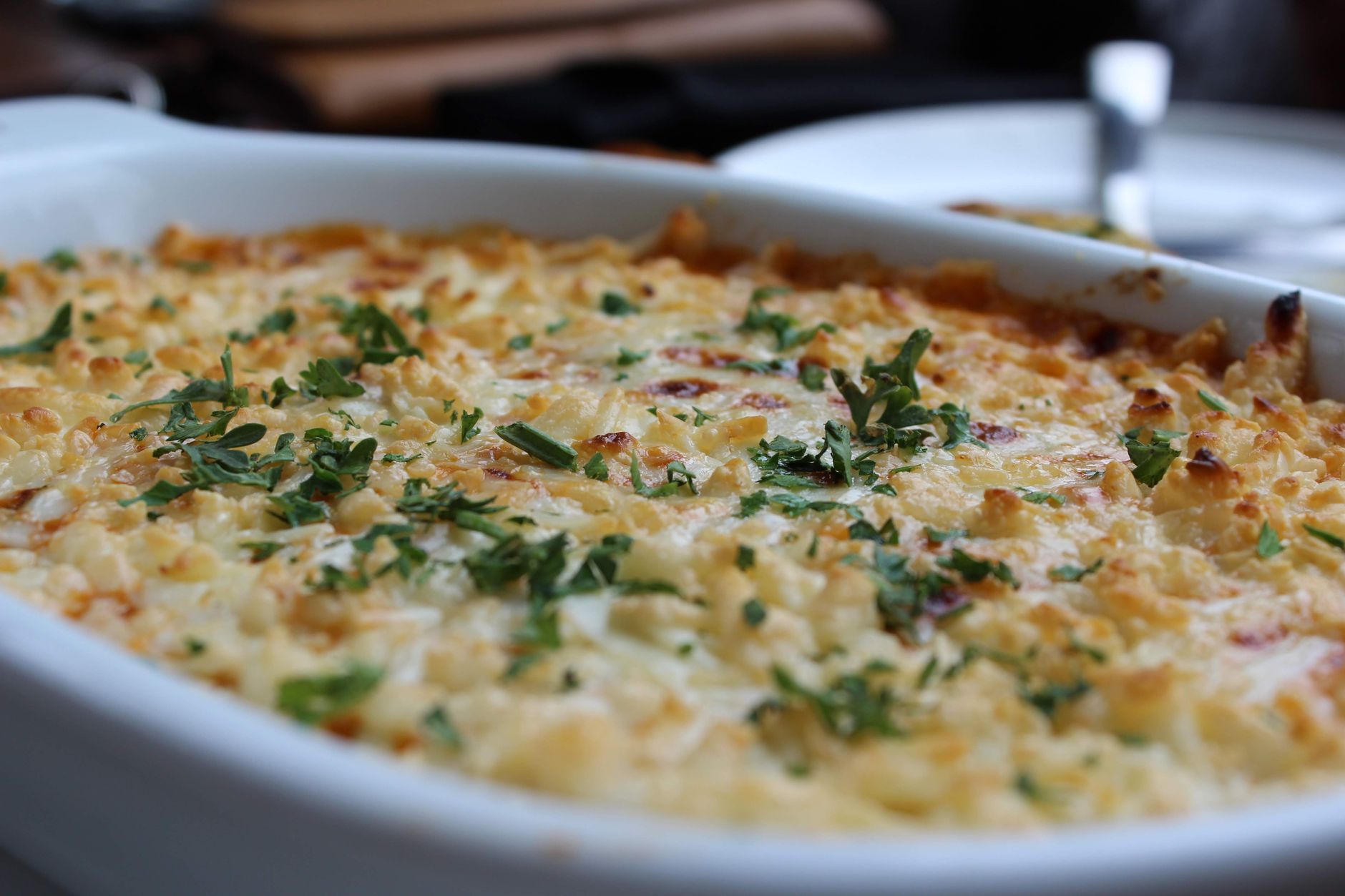 Best casserole dish: a baked casserole fresh from the oven