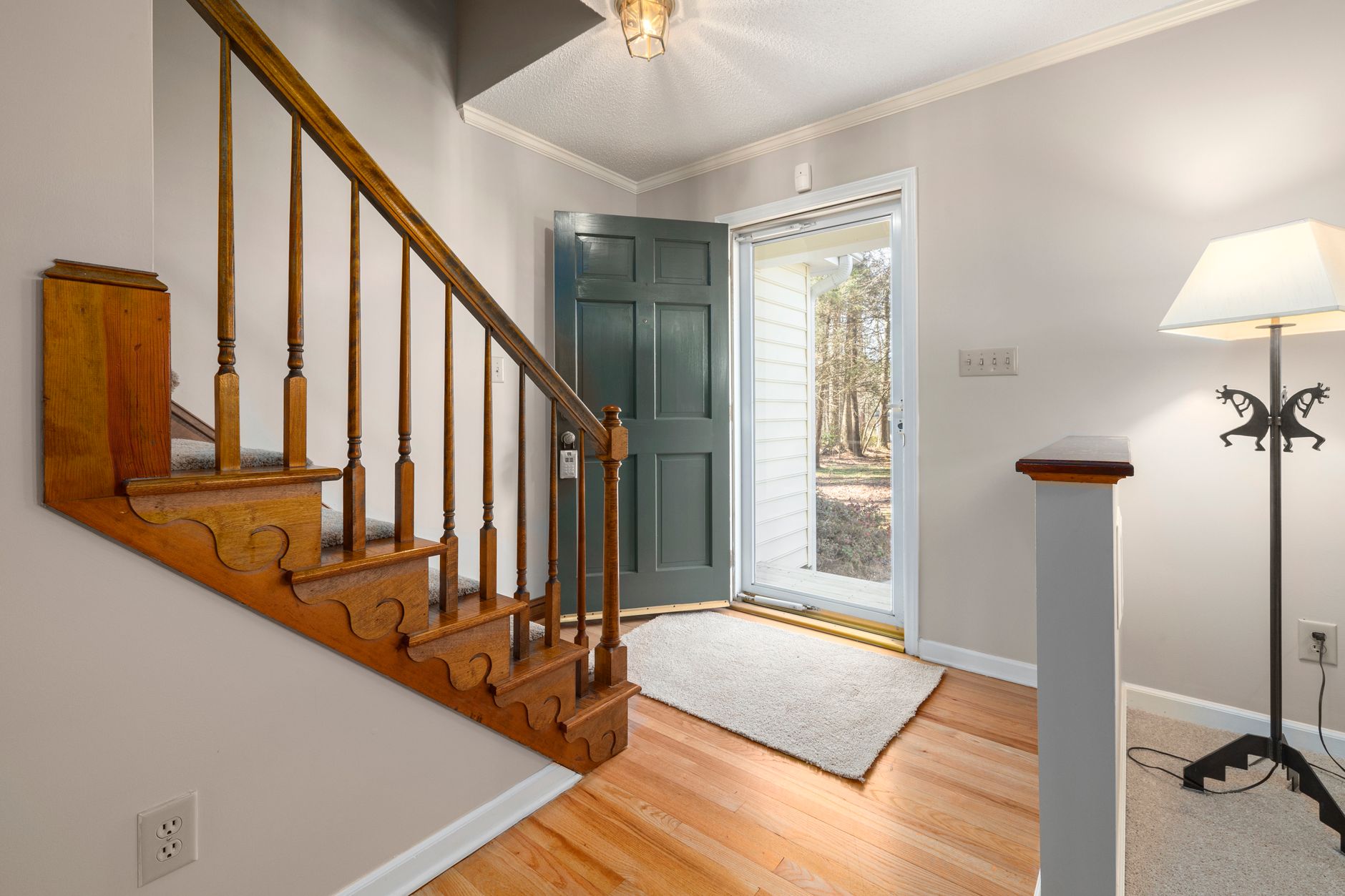 The inside of a front door