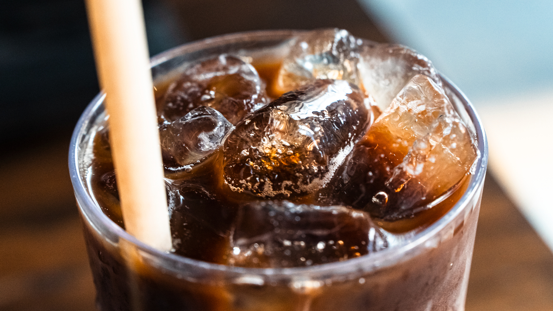 Best cold brew coffee maker: a glass of iced coffee in a home kitchen