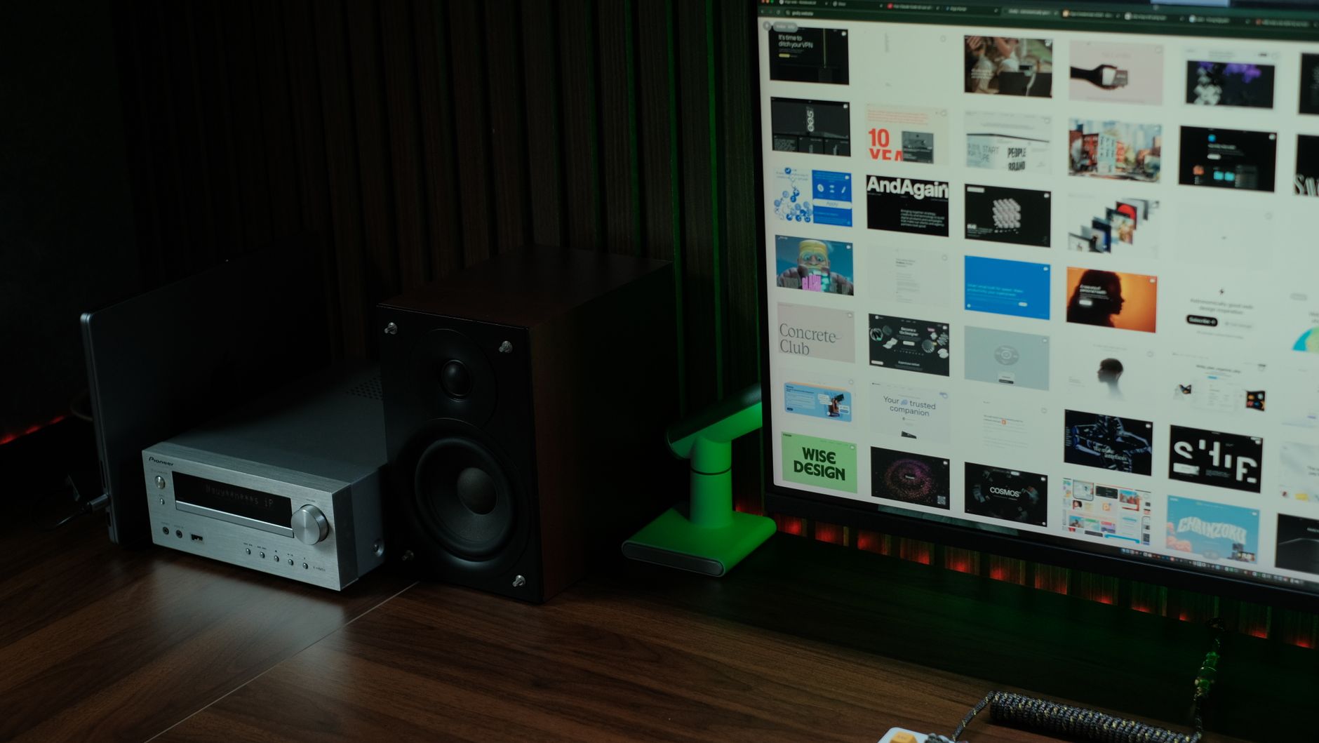 Best computer speakers: a pair of speakers on a desk
