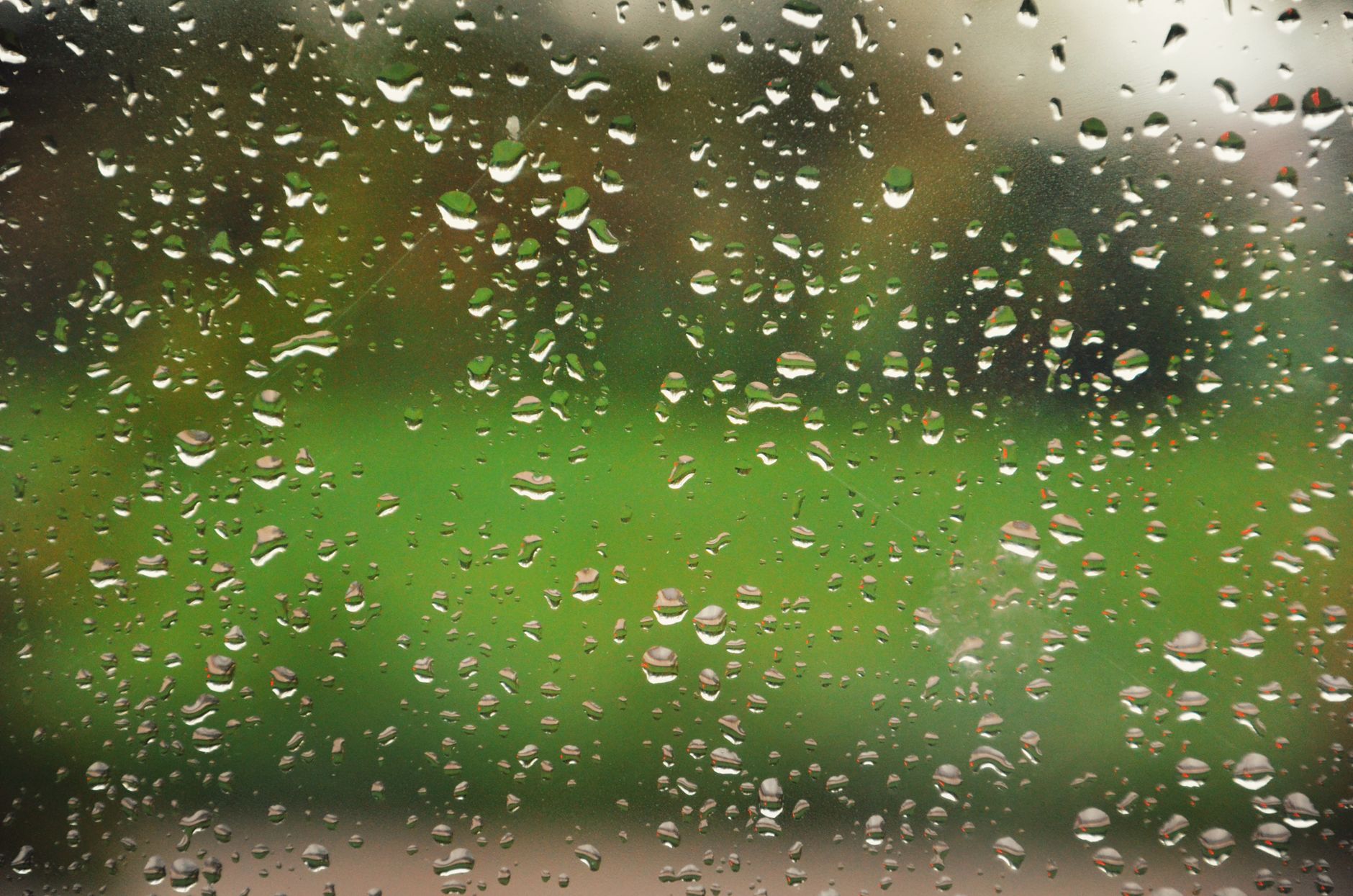 Water droplets on a window