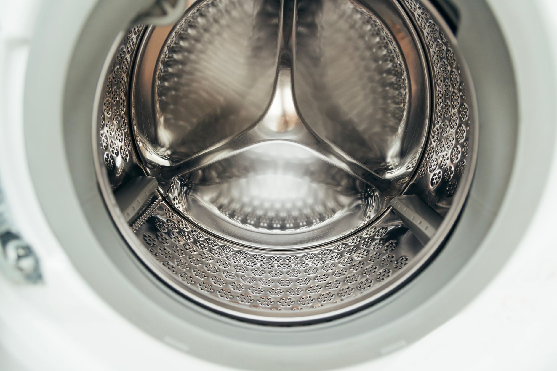 The drum of a front-loading washing machine