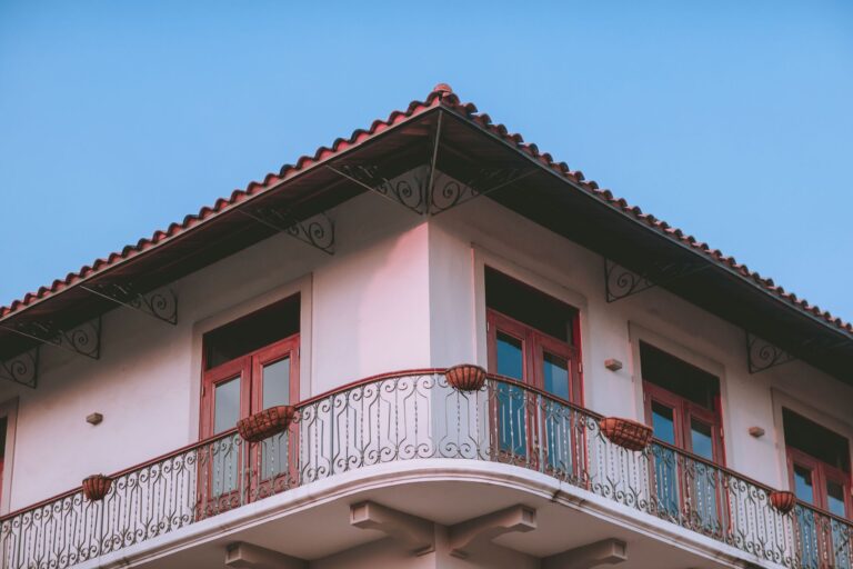 Best fire escape ladder: second-floor windows and a balcony
