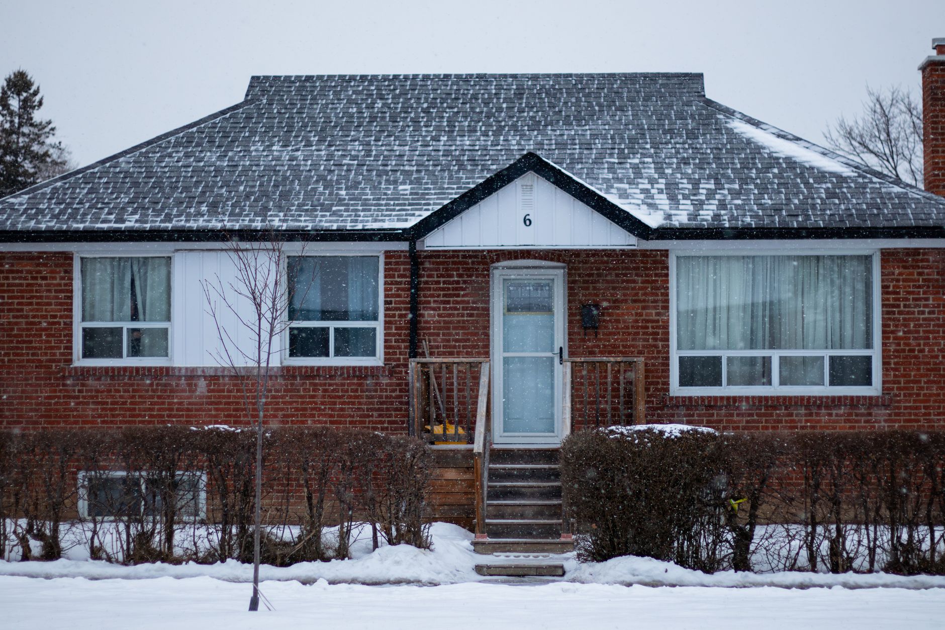 A house in winter snow