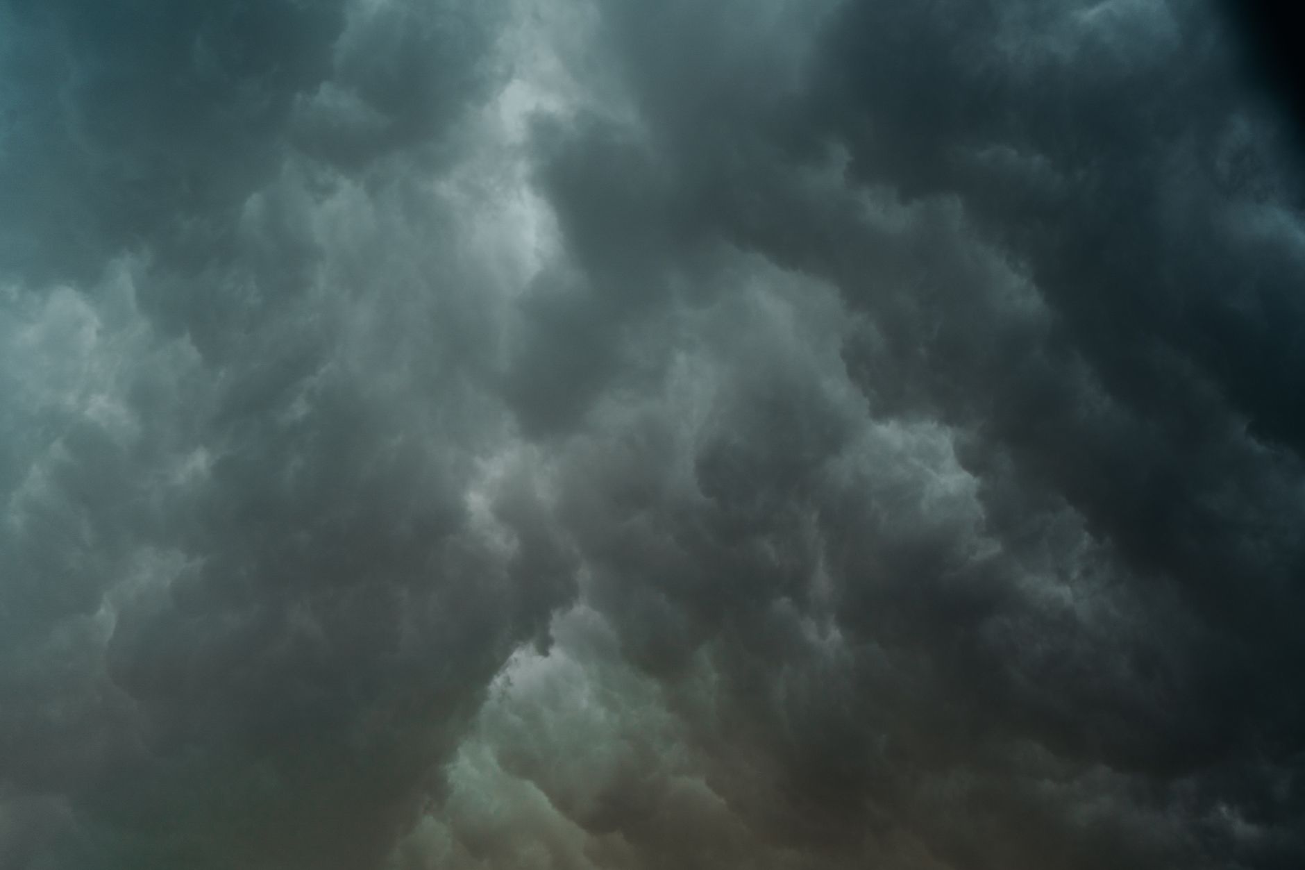 Dark storm clouds gathering before heavy rain