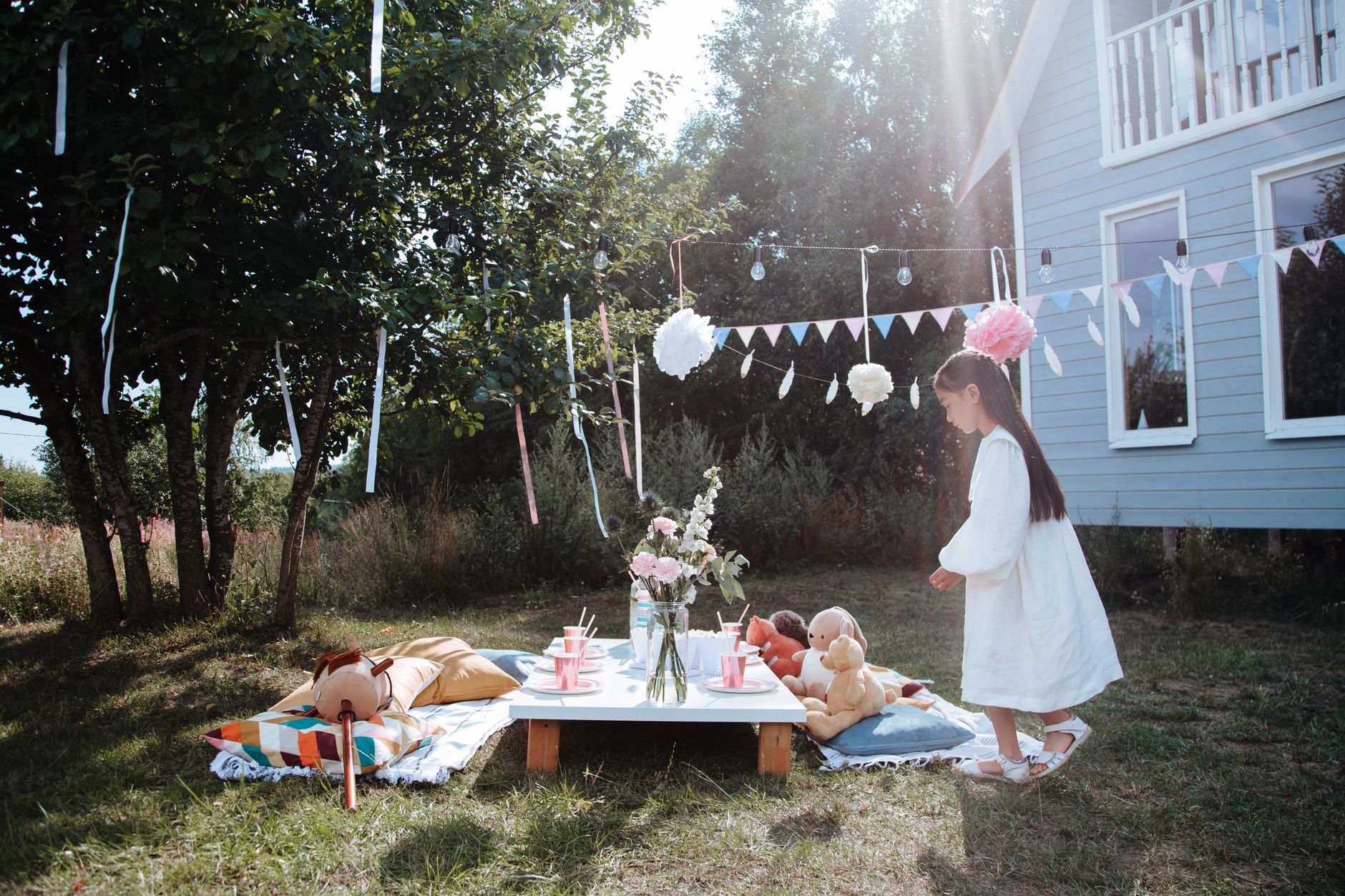 A backyard picnic