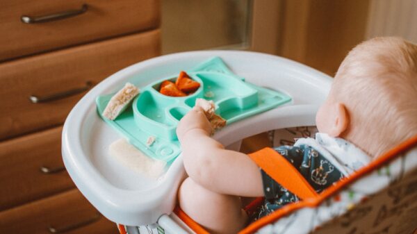 Best high chair: a high chair set up in a home kitchen