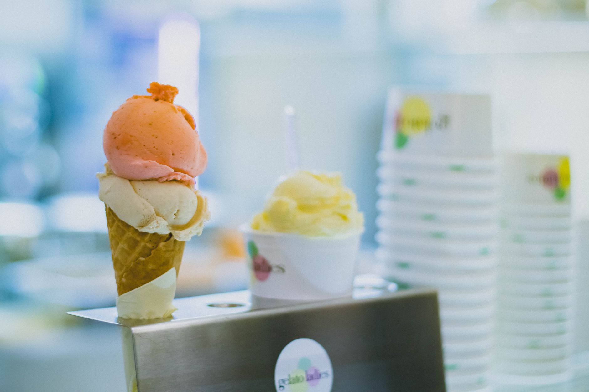An ice cream cone