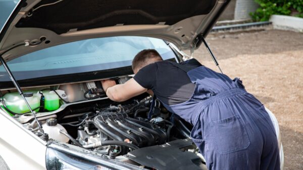 Best jumper cables: a car with its hood open in a driveway