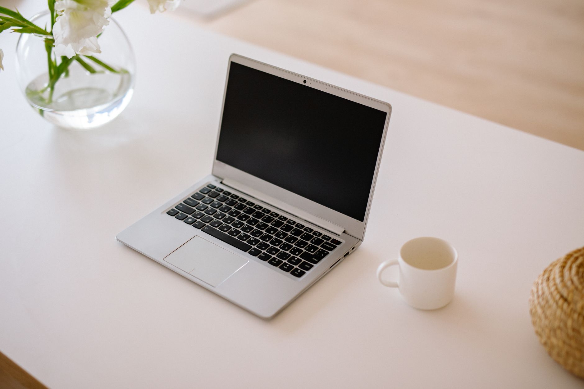 A home office workspace