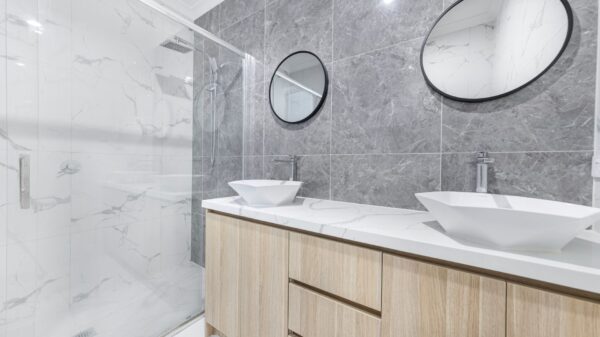 Best medicine cabinet: a mirror above a bathroom sink