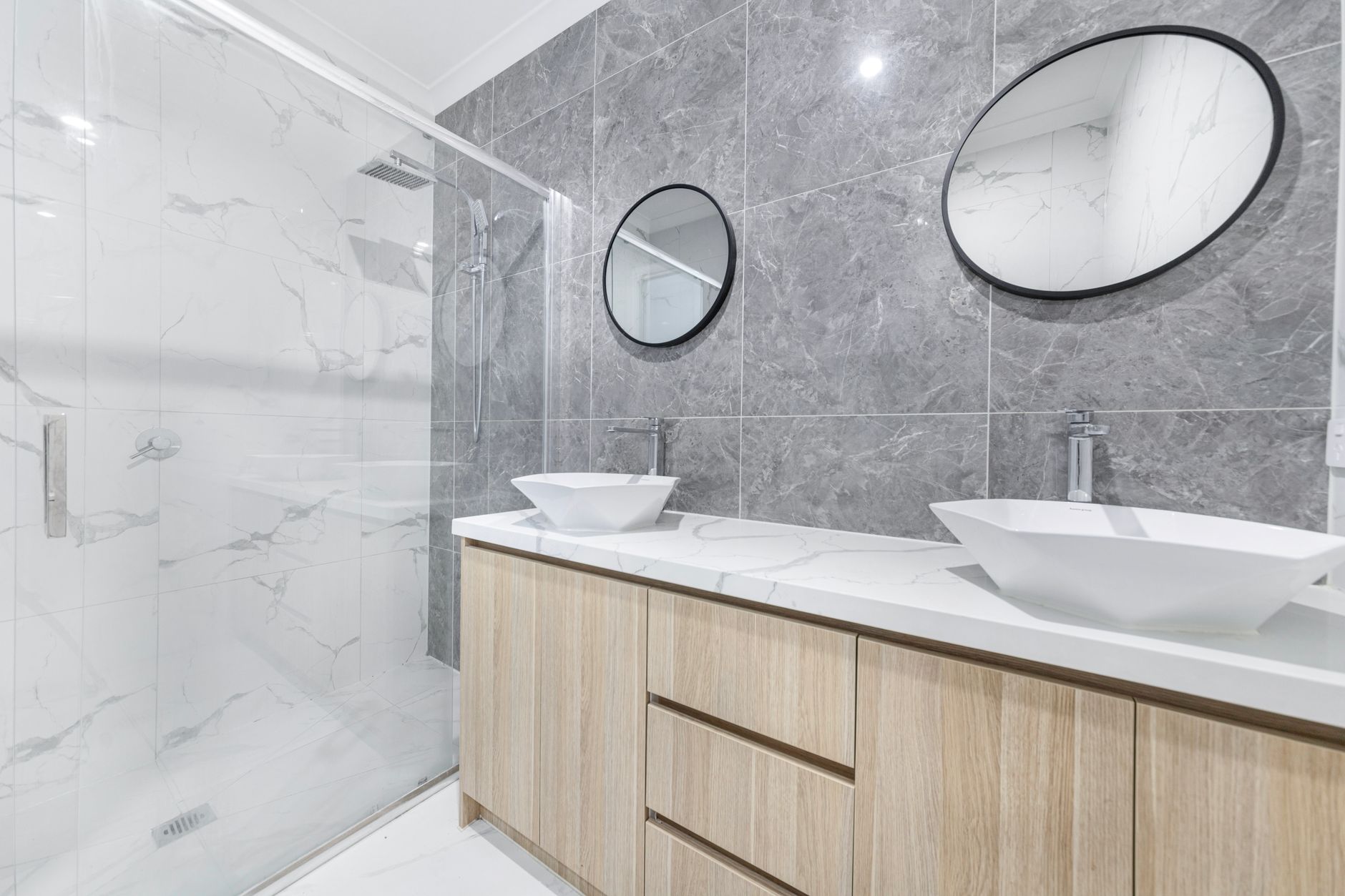 Best medicine cabinet: a mirror above a bathroom sink