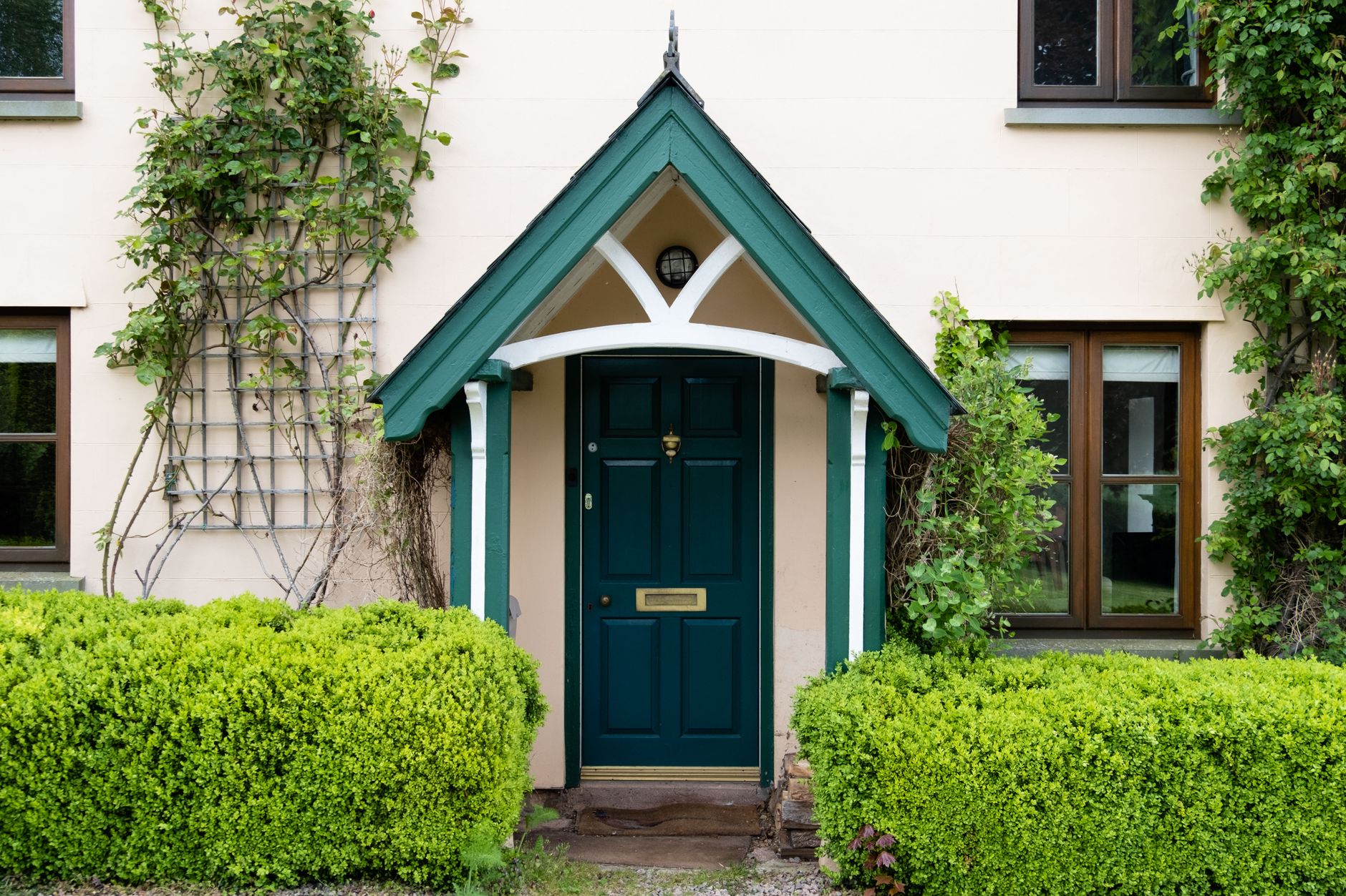The front door of a house