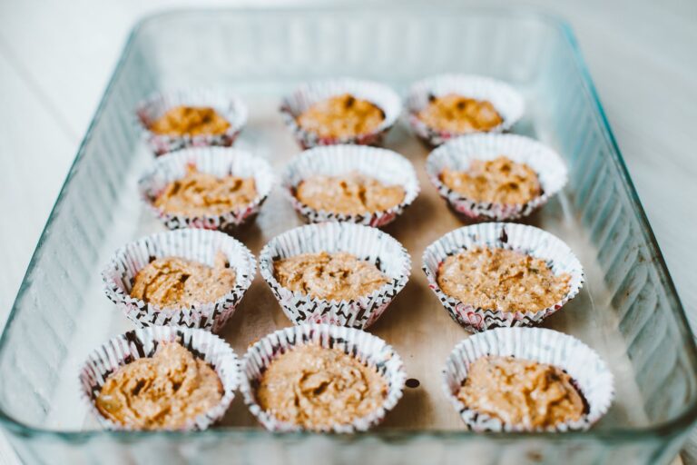Best muffin pan: fresh muffins in a baking tray