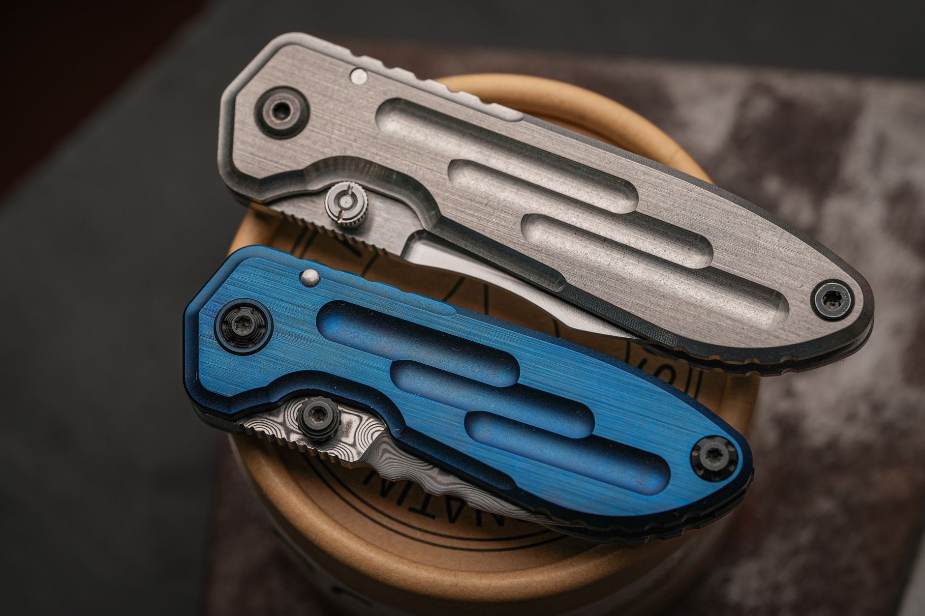 Close-up of a folding pocket knife