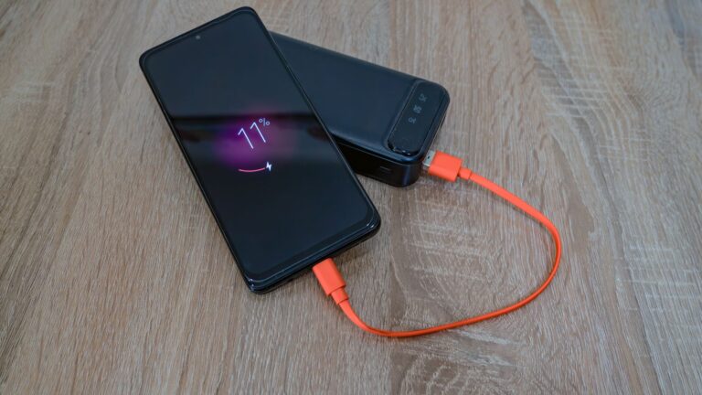 Best power bank guide: a phone connected to a charger