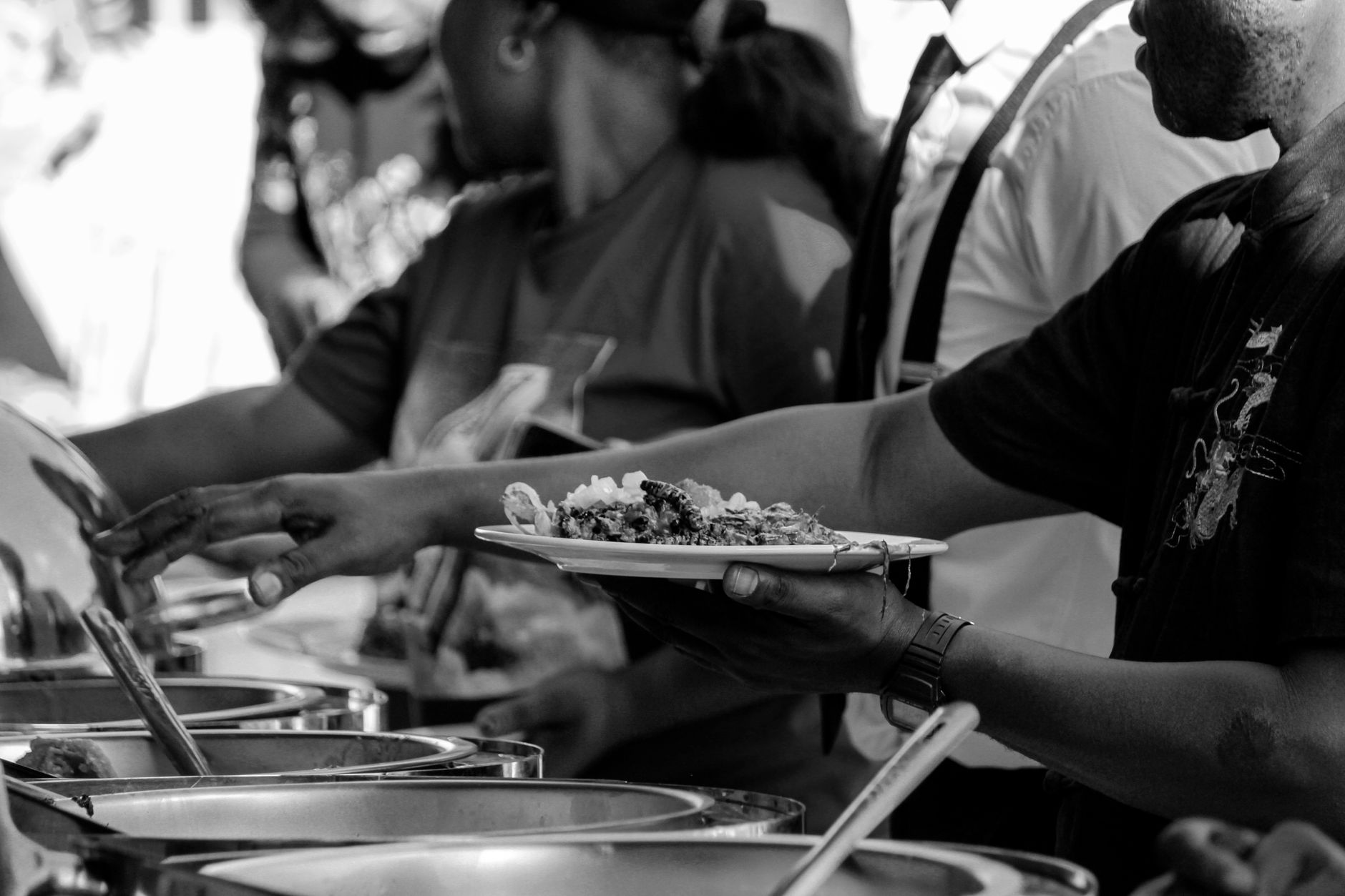 Food served buffet style