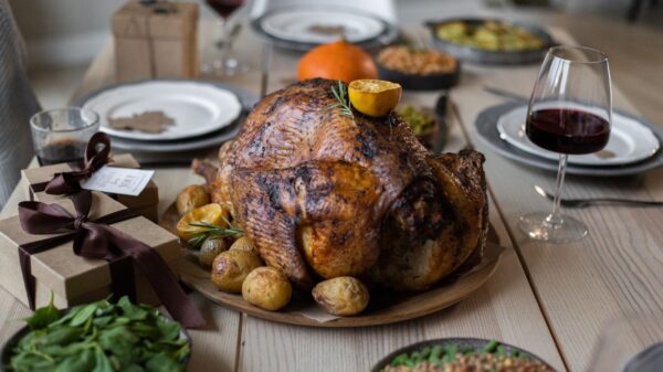 Best roasting pan: a roast turkey ready for a holiday dinner