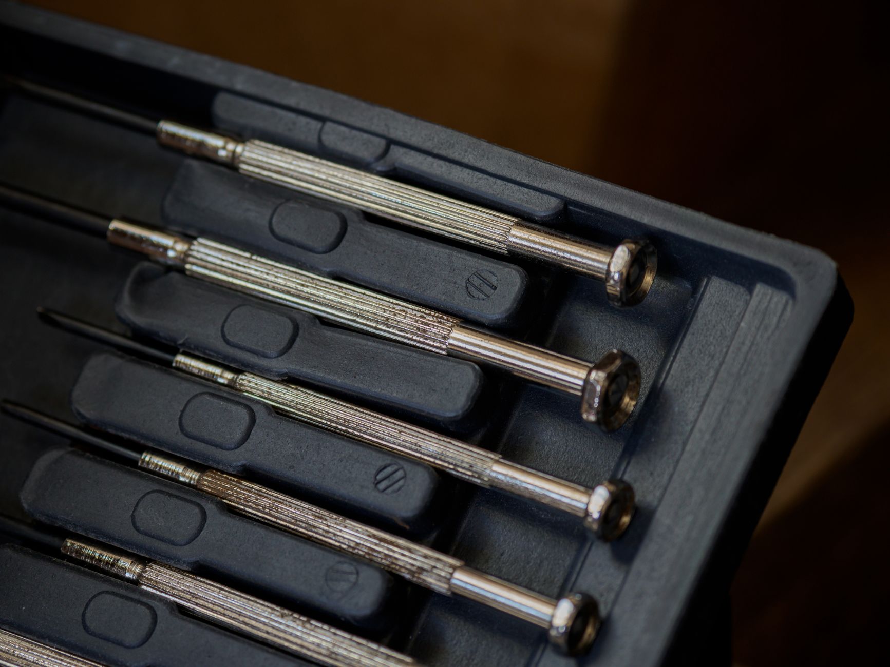 Hand tools laid out for a home repair job