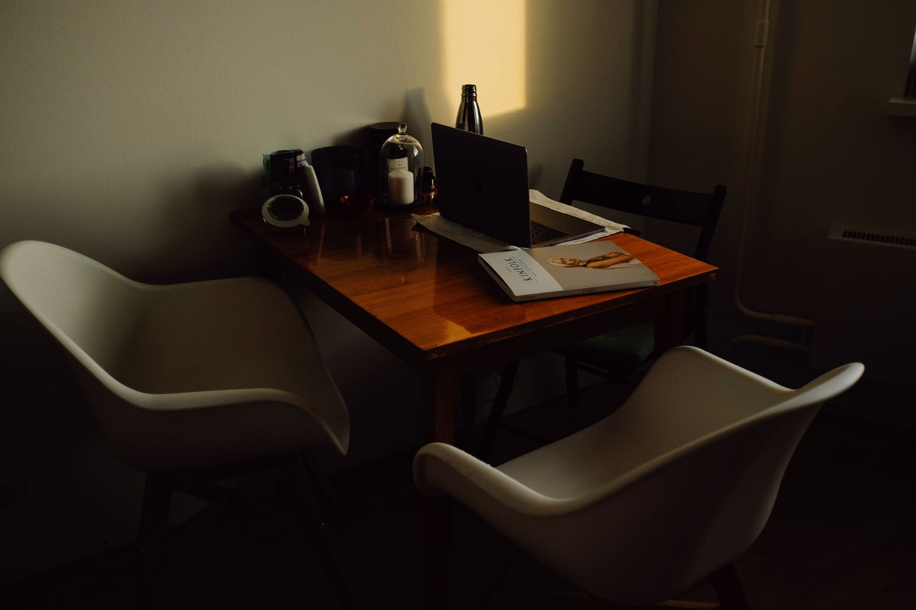 A comfortable home office corner